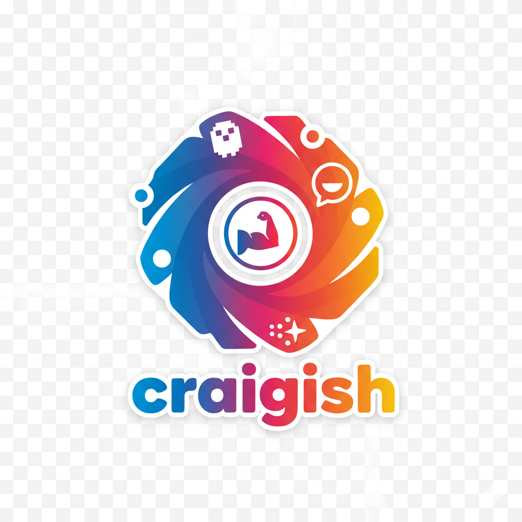 Craigish modern gradient logo